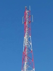 De tubulaire Gegalvaniseerde Toren van Staaltelecommunicatie met Hete Onderdompeling en Steunen