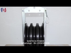 Transmissielijn Met neopreen beklede aluminium drievoudige geleider Stringing Block