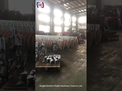 Eenvoudige schuif toren oprichting stringing tools staal katrol blok voor het tillen / tillen