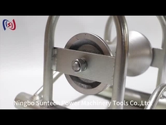 Schokbestendige ondergrondse kabel trekrol met nylon aluminium schuif