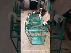 Vier bundelgeleiders Luchtlijn Fiets Revisie voertuig inspectie trolley