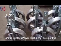 40KN aluminium kabelgeleider katrolblok met neopreen bekleed