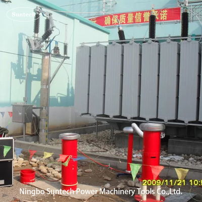 Op locatie AC-resonanttestsysteem voor het testen van 110KV-stations