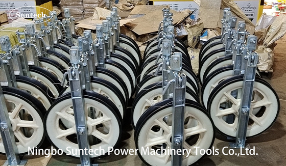 MC Nylon Wielenleider Stringing Pulley Blocks met Gegalvaniseerd Staalkader