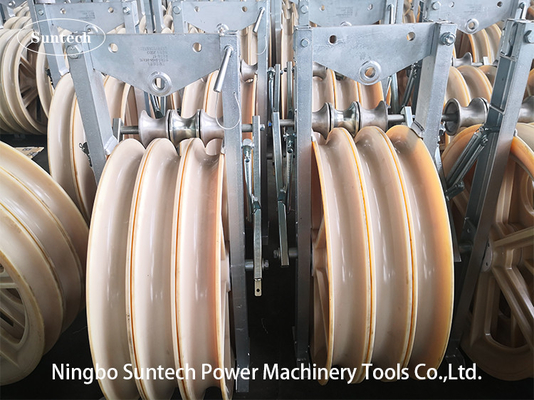 660mm MC de Nylon Luchtleider Stringing Blocks Pulley van de Lijnkabel