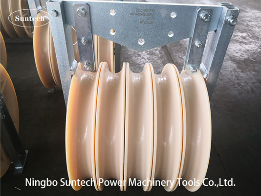 660mm MC de Nylon Luchtleider Stringing Blocks Pulley van de Lijnkabel