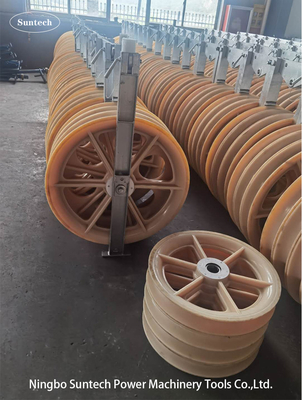 Dia 660mm Enige Katrolschijf Nylon Wiel Gebundelde Leider Stringing Blocks