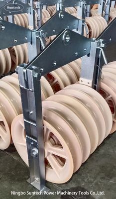 Dia 660mm Enige Katrolschijf Nylon Wiel Gebundelde Leider Stringing Blocks