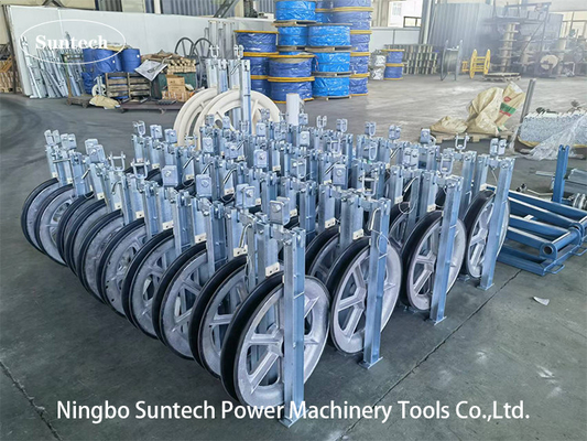Bouwwerk Stringing Power Conductor Cable Pulley Block