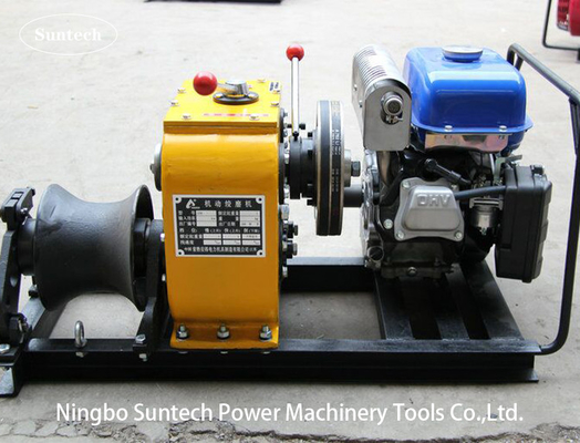 Het Modelcable winch puller Nauwkeurige Plaatsen van 30KN SFJ met Benzinemotor