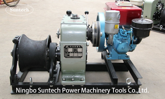 Benzine Gedreven 5 Ton High Speed Winch/Benzine Aangedreven Draagbare Kaapstanderkruk
