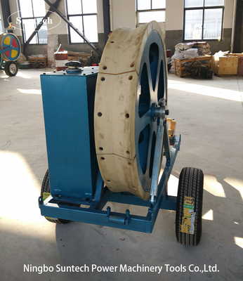 OPGW Stringing 7.5kN Hydraulische kabelspanner met 1100mm spanningswiel