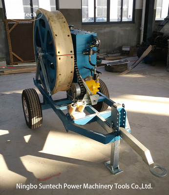 OPGW Stringing 7.5kN Hydraulische kabelspanner met 1100mm spanningswiel