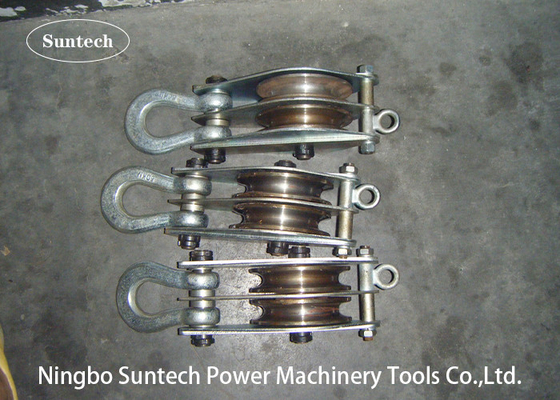 De Dubbele Katrolschijf die van 30KN 100KN Uitrustingsleider Stringing Tools hijsen
