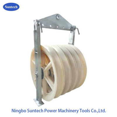 MC Nylon Wielenleider Stringing Pulley Blocks met Gegalvaniseerd Staalkader