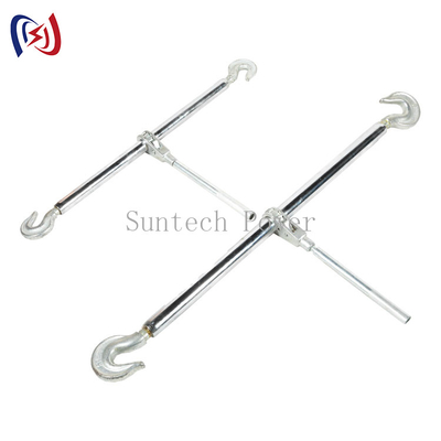 Dual Hook Steel And Aluminium Alloy Turnbuckle voor stroomoverdracht