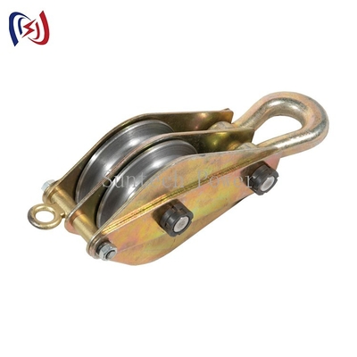 De nylon Kabel die van de Katrolschijf50kn 100KN Draad het Blok van de Uitrustingskatrol hijsen