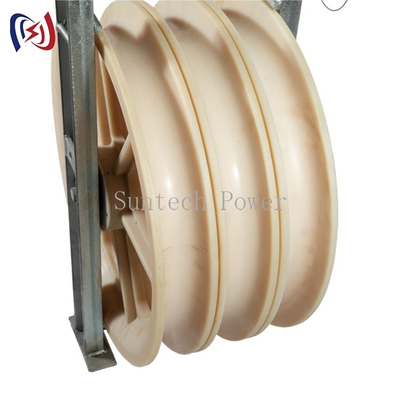 MC Nylon Wielenleider Stringing Pulley Blocks met Gegalvaniseerd Staalkader