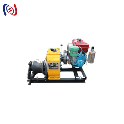 Het Modelcable winch puller Nauwkeurige Plaatsen van 30KN SFJ met Benzinemotor