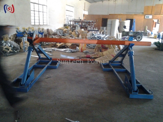 Heavy-Duty Afneembare Kabel Roll Stand -- 10 ton capaciteit, corrosiebestendig frame voor substation &amp; transmissie projecten