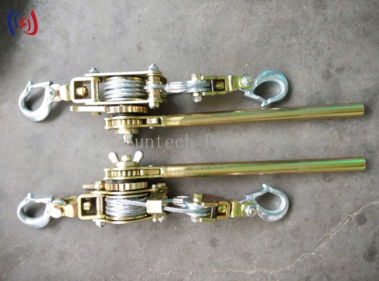Ratchet Cable Puller Tightener Steel Construction Non Slip Grip Verstelbare Kaak Voor Draadtouw Strand