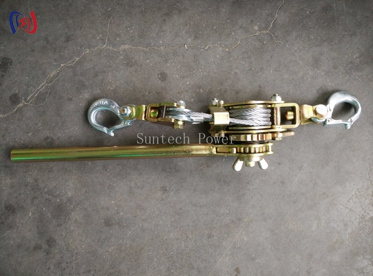 Ratchet Cable Puller Tightener Steel Construction Non Slip Grip Verstelbare Kaak Voor Draadtouw Strand