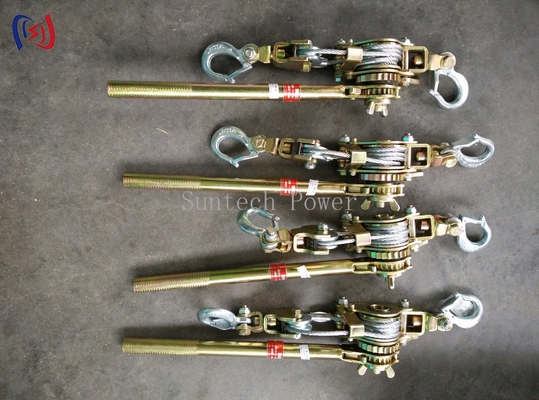Ratchet Cable Puller Tightener Steel Construction Non Slip Grip Verstelbare Kaak Voor Draadtouw Strand