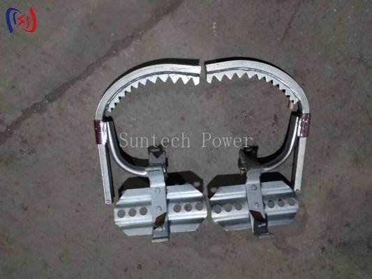 Voetklemmen voor professionele grapplers voor het beklimmen en onderhouden van bruggen.