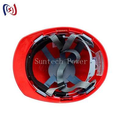 Industriële veiligheidshelm met schokabsorberende voering voor nutswerk