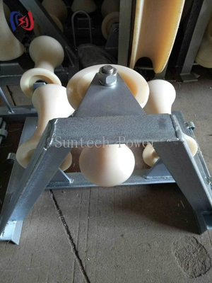 Multi-groove corner ground roller voor parallel kabel trekken
