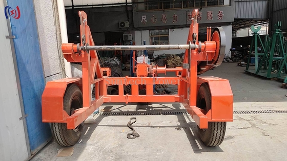 Heavy Duty Cable Reel Trailer 20T Capaciteit voor industrieel vervoer