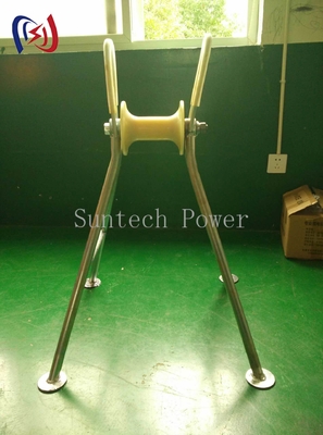 Heavy Duty Steel Pipe Elevated Cable Roller 5KN Laadcapaciteit