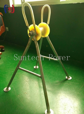 Heavy Duty Steel Pipe Elevated Cable Roller 5KN Laadcapaciteit