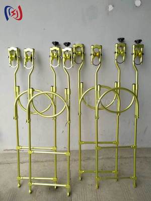 Professionele hangtouwladder inspectietrolleys met een lengte van 1-1,8 mm en een gewicht van 4,5-8 kg voor 35% stabieler onderhoud van transmissielijnen