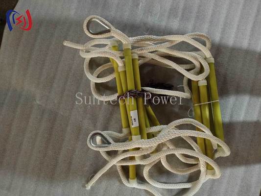 Lichte geïsoleerde touwladder met nylontouw voor onderhoud van elektrische substations