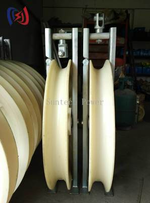 Zwaar uitgevoerde 822-serie geleiderdraadblok met R570 buigradius en 760x120x480mm afmetingen