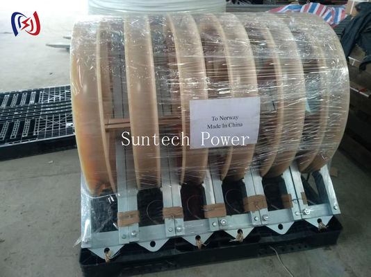 Dirigentenblok met 760x120x480mm buitenafmetingen, 50-150KN nominale belasting en R570 buigradius voor het spannen onder hoge spanning