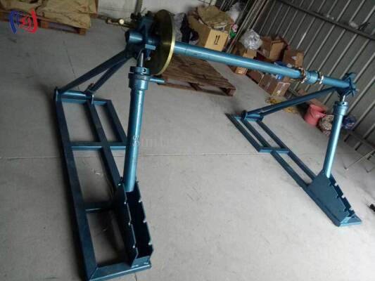 Portable Detachable Cable Reel Stand with 30-100KN Rated Load for Easy Transport and Storage