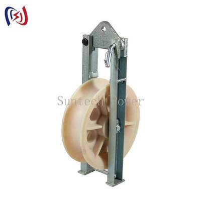 Professionele Enkelvoudige Katrol Stringing Blok met 5-20KN Nominale Belasting en Aluminium Katrol voor Lichtgewicht Bovengrondse Geleider Stringing