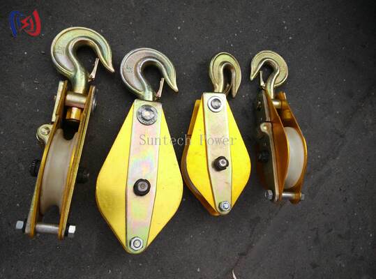 Lichte aluminium legeringshefstuk met nylonschaaf en 10-100KN nominale belasting voor elektrische bovenwerkzaamheden