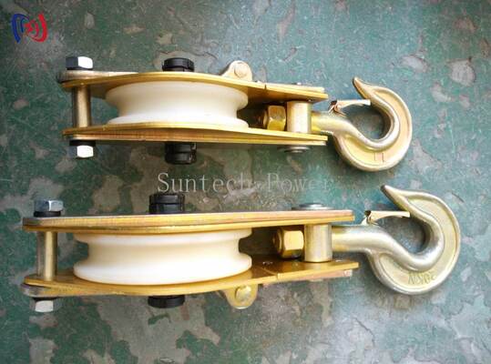 Lichte aluminium legeringshefstuk met nylonschaaf en 10-100KN nominale belasting voor elektrische bovenwerkzaamheden