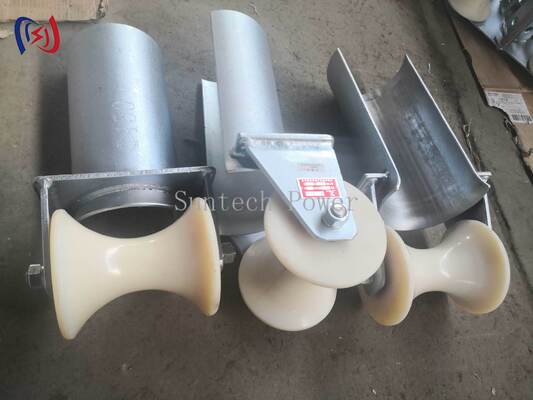 D-serie Kabel-ingangsbeschermingsroller met 80-200 mm buisdiameter voor corrosiebestendig en laag wrijvend kabeltrekken