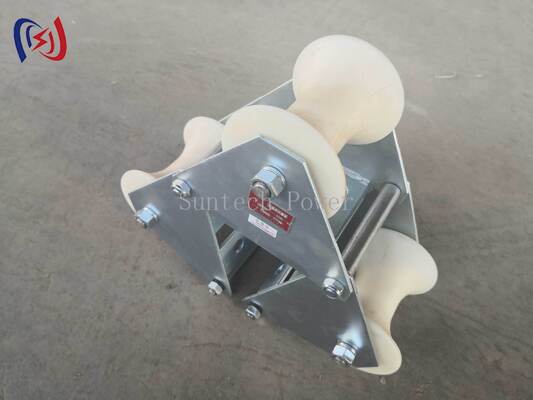 Professionele 10-20KN nominale lading kabel Pithead Roller met corrosiebestendige Duurzame polyethyleen constructie voor de bescherming van de manhole toegang