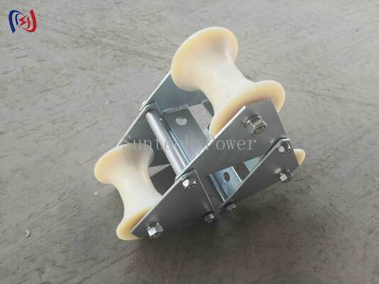 Professionele 10-20KN nominale lading kabel Pithead Roller met corrosiebestendige Duurzame polyethyleen constructie voor de bescherming van de manhole toegang