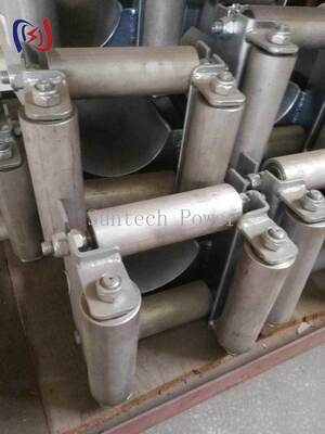 Professionele kabelroller met 180 mm maximale kabeldiameter, 20KN nominale belasting en corrosiebestendig ontwerp voor ondergrondse installatie