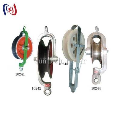 Professionele draadblokken met een nominale belasting van 10-40KN en een aluminiumschaal voor veilige verankering op transmissielinjen