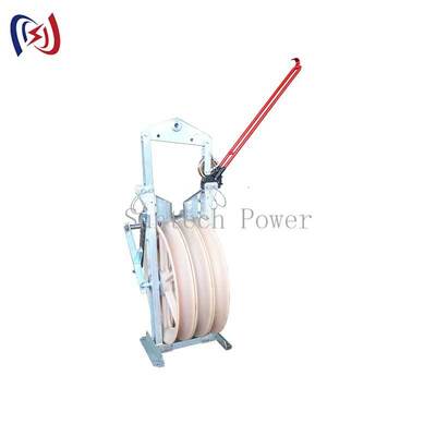 Professionele Helicopter Stringing Block met Φ508×75 Sheave en 1-5 Sheave's voor installatie van luchtleiders