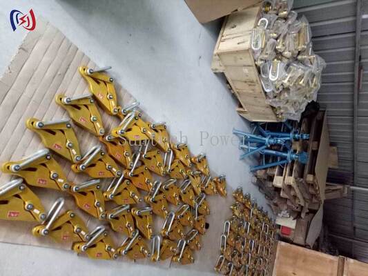 Aluminiumlegeringsgeleidergripper met 7-80KN nominale belasting, 14-48mm maximale openheid en niet-schadelijke greep voor veilige hantering