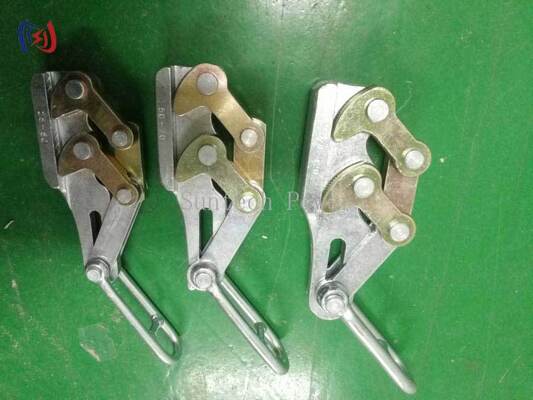 Professionele Dual Cam Aarddraad Gripper met 10-30KN nominale belasting voor 11-15mm draden en Corrosion Resistant Come Along Clamp