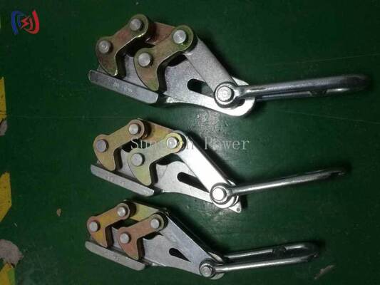 Professionele Dual Cam Aarddraad Gripper met 10-30KN nominale belasting voor 11-15mm draden en Corrosion Resistant Come Along Clamp